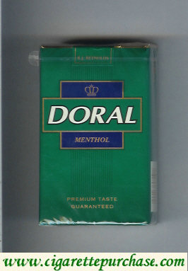 Doral Premium Taste Guaranteed Menthol cigarettes soft box